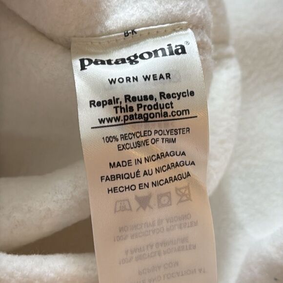Patagonia W's Classic Synchilla Jacket Birch White M NWT - Picture 5 of 6